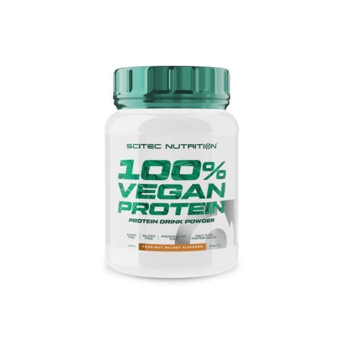 100% Vegan Protein (1kg) - Noisette et Noix