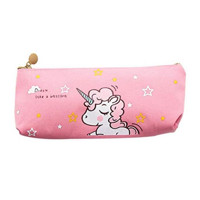 Trousses Ecole Fille Sac A Stylos Trousse Licorne Papeterie Pouch