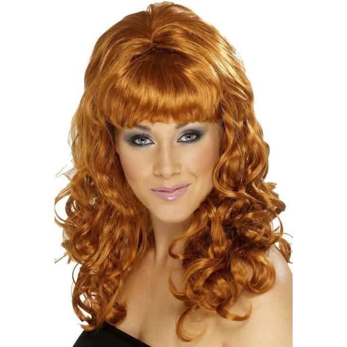 Perruque longue boucl e femme ann es 60 SMIFFY S couleur
