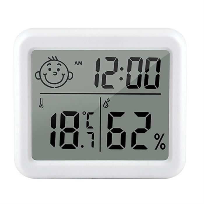 Mini Thermomètre Intérieur LCD Numérique Température Hygromètre Jauge