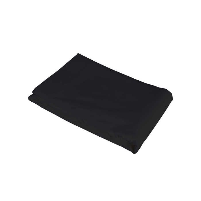 Drap plat noir 100% coton 180x290 - Noir - Fabriqué en France - Terre de Nuit