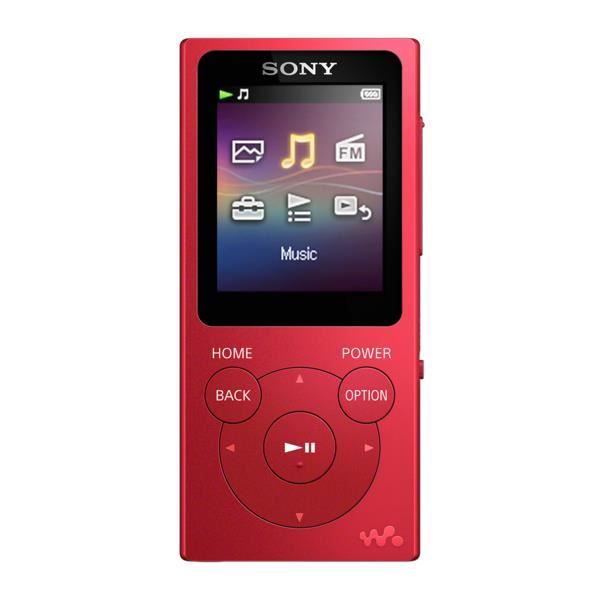 Sony Walkman NWE394, Lecteur MP3, 8 Go, TFT, USB 2.0, Radio FM, Rouge
