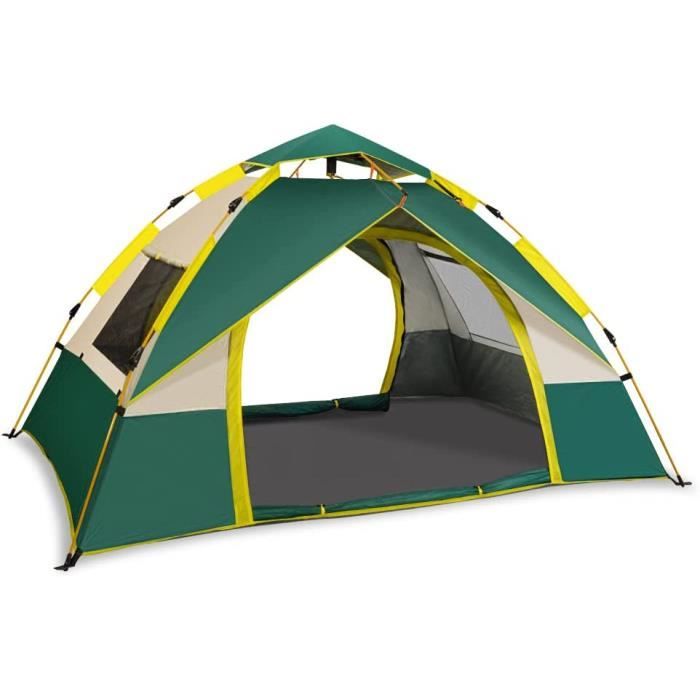 AKOZLIN Tente de camping 2 à 3 personnes 2 en 1 double couche Tente instantanée coupe-vent et imperméable Double porte avec bâche extérieure amovible pour randonnée, camping, randonnée AKOZLIN Tente de camping 2 à 3 personnes 2 en 1 double couche Tente instantanée coupe-vent et imperméable Double porte avec bâche extérieure amovible pour randonnée, camping, randonnée