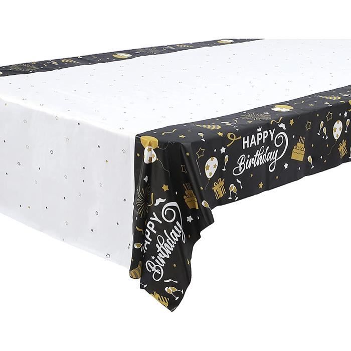 Jiuzcare Nappe De Fête Nappe De Table De FêTe Nappe Papier Anniversaire
