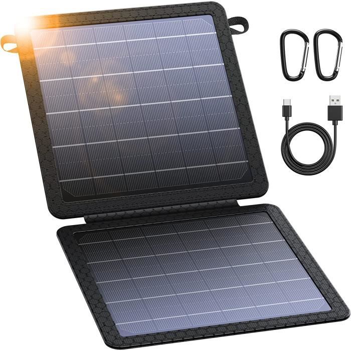 Borne solaire,Panneau solaire pliable,ultra-mince,Portable,étanche,avec