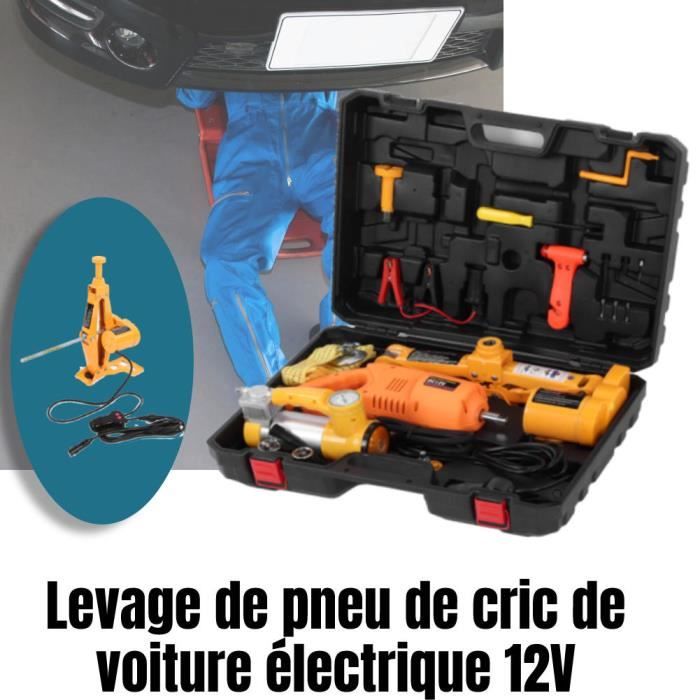 Cric électrique 5 t 12 V - cric hydraulique électrique - cric de levage  voiture - clé à chocs, gants, mallette inclus - Cdiscount Auto