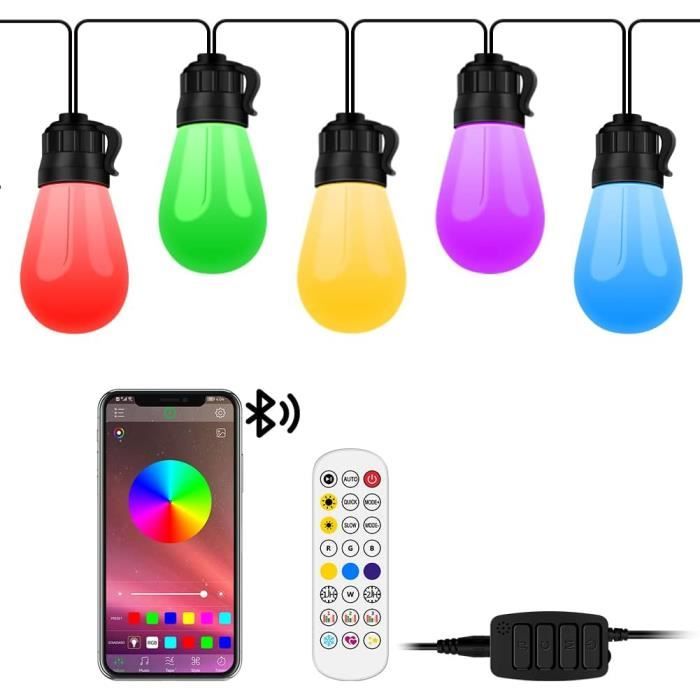 Festoon Lights Ampoules Dimmable Extérieur Led Guirlande Lumineuse