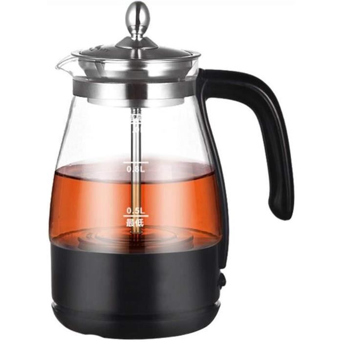 Beowanzk 1l Theiere Verre avec Infuseur,Théières Transparente Borosilicate,Bouteille Machine à Thé Bouilloire Teillere avec Filtre et Couvercle