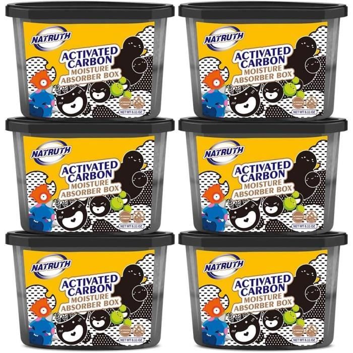 NATRUTH Lot De 6 Absorbeurs D'humidité Portables De 297,7 G Pour Placard, Salle De Bain, Cuisine Et étude, Bateaux, Camping-cars Et Plus (lavande - 7