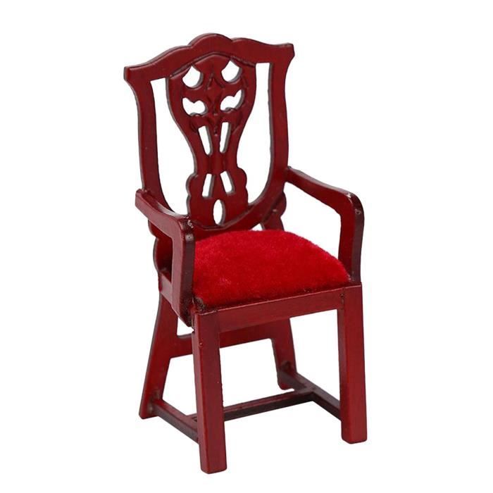 Radio Rétro Miniature Rouge Pour Maison De Poupée - Échelle 1/12 - Décoration Détaillée