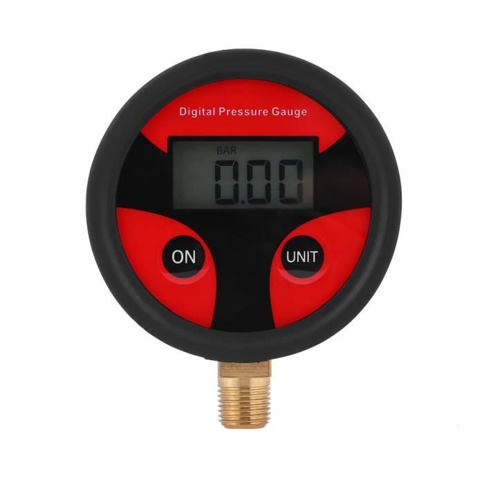 Manomètre Testeur Pression Pneus - Gamme 0-100 PSI / 0-7 Kg/cm² - Pour Voiture, Camion, Moto