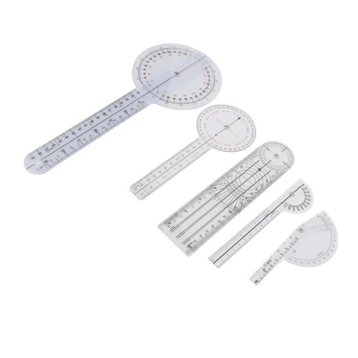 Goniomètre Médical Portable En PVC - Rapporteur D'angle Pour Kiné, Mesure Amplitude Articulaire (21,4 Cm) - 9