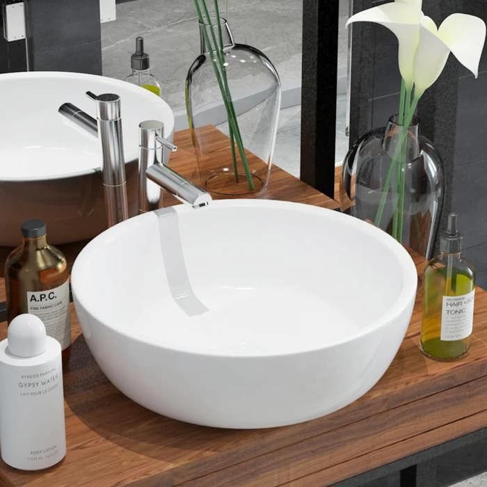 vidaXL Lavabo Rond - vue 2