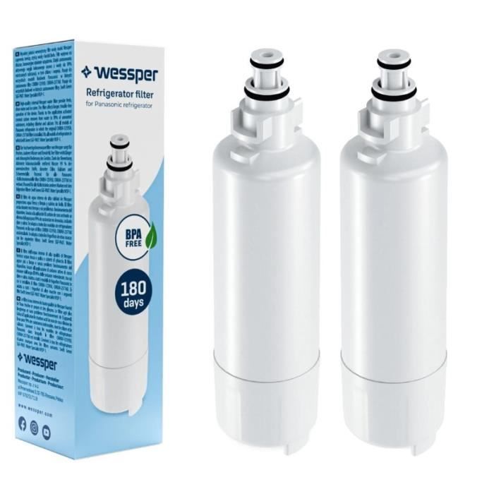 Filtre Wessper pour réfrigérateurs Panasonic - CNRBH-125950, CNRAH-257760 - remplacement