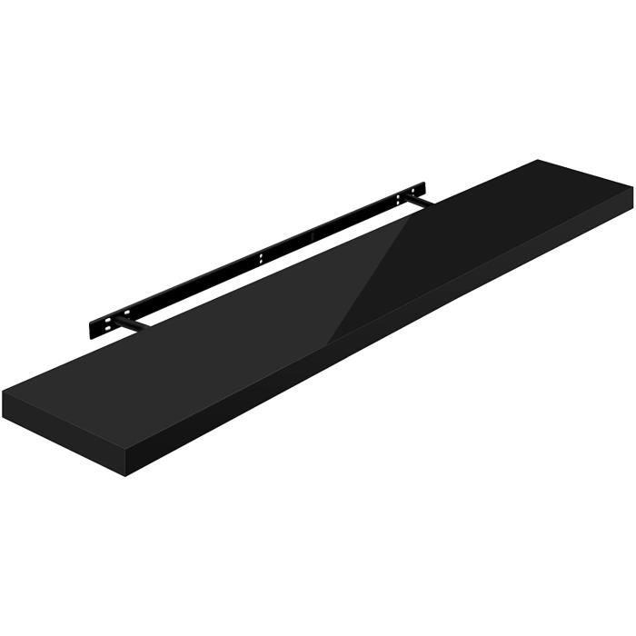 WOLTU Étagère Murale Tablette Murale Panneau de Bois Étagère Flottante Étagère à Livres 120x229x38cm Nior RG9484sz