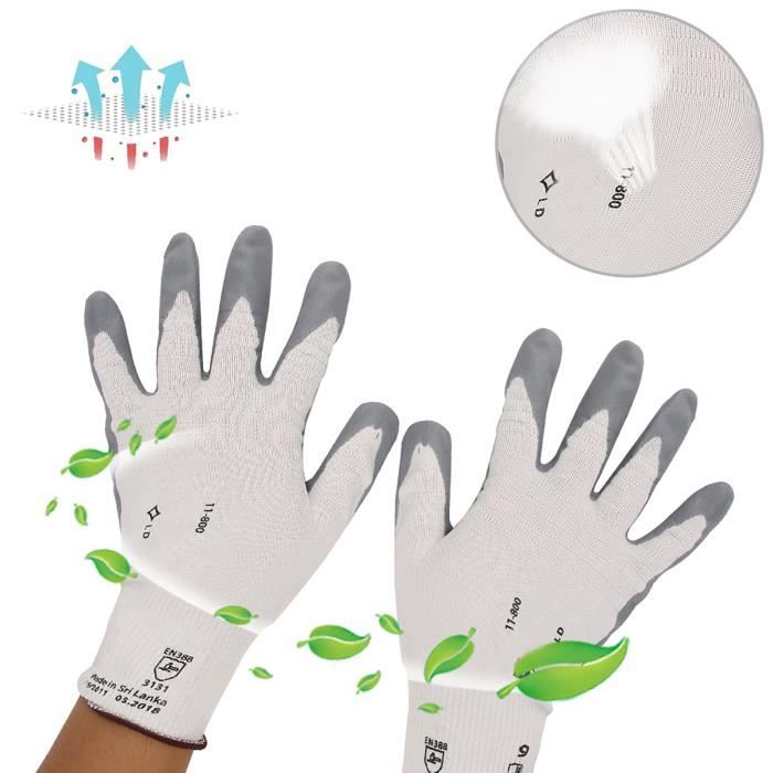 100 Gants Nitrile GoGrip Orange - 3x Plus Épais, Antidérapants | Sans Latex, Taille L