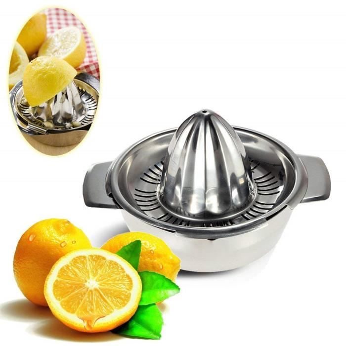 Presse-agrumes Manuel TEZZ En Inox - Grand Extracteur De Jus Pour Citron - Neuf