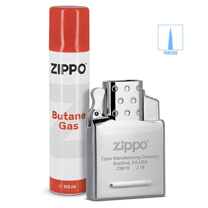 Pack Insert Simple Flamme Tempête et 2 x Gaz Butane pour Briquet Zippo Cdiscount Au quotidien