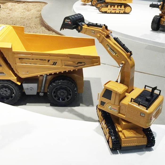 Mini Pelle Modèle 1:60 En Alliage – Jouet De Chantier Pour Enfants Dès 8 Ans, Simule Une Vraie Excavatrice
