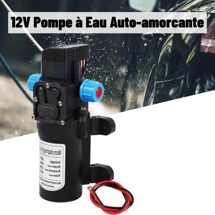 Pompe Eau 12v Haute Pression 115PSI - Auto-amorçante Avec Pressostat - Pour Camping-car, Jardin Pompe à Eau 12v