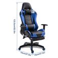 Anti-fatigue Fauteuil de jeu vidéo Gaming chaise confortable avec repose-pied-1