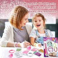 Cadeau Fille 5+Ans, Kit Loisir Enfant Jouet Activité Manuelle pour Anniversaire Jeux Creatifs Bricolage Bracelets Ado Idee Cadeau - Jeux - Jouets