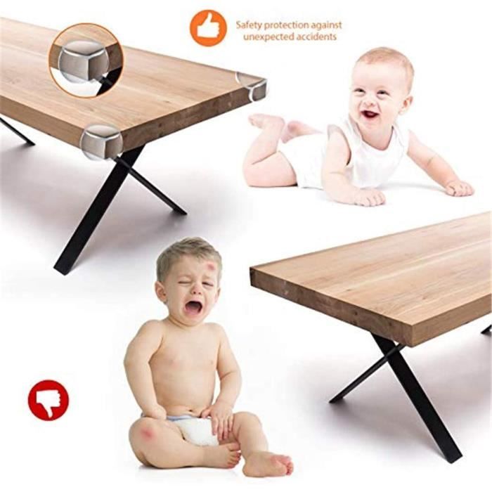 Protection d'angle et bords pour sécurité enfant pour table et meubles  Coins Protection anti-chocs pour bébé et enfant Transpar[425] - Cdiscount  Puériculture & Eveil bébé