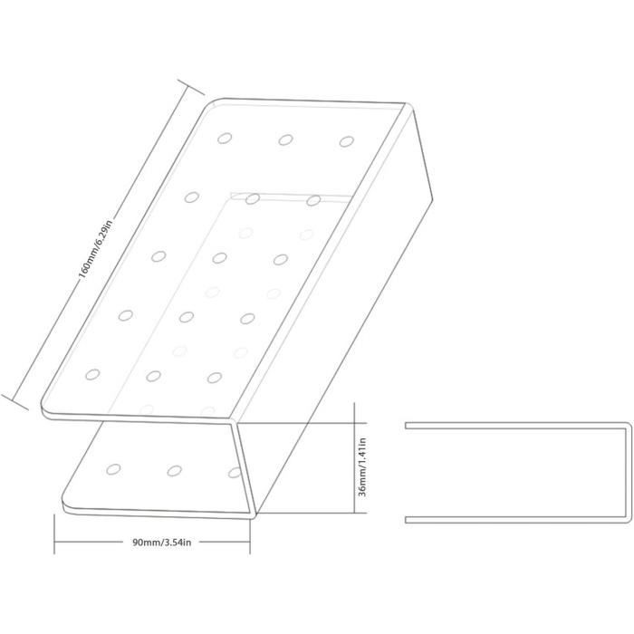 Support de gateau rectangulaire à 2 Couches avec Trou Support de sucettes  en Acrylique Portable Présentoir de sucettes pour f 326 - Cdiscount Maison