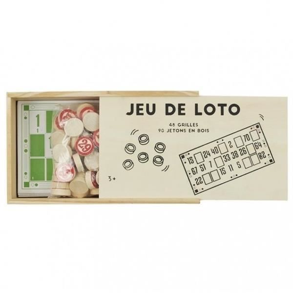 Jeu de société loto - Coffret kit jeu en bois - Cdiscount Jeux