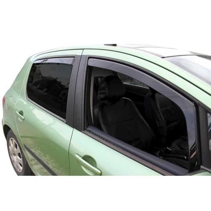 Deflecteurs d'Air déflecteurs de vent Compatible avec Peugeot 307 2001-2007  5 Portes Hatchback 4 pièces - Cdiscount Auto