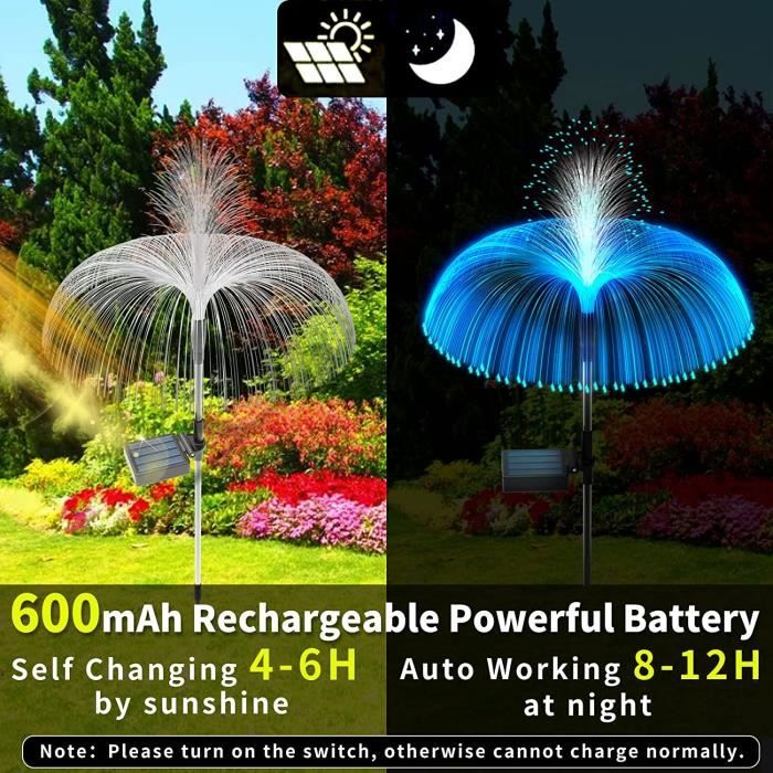 XVZ Lumière Solaire Extérieur Jardin, Lampes LED Rose solaires avec plus grande fleur et large panneau solaire, étanche Deco Jardin Exterieur pour jardin, pelouse, terrasse, chemin (jaune