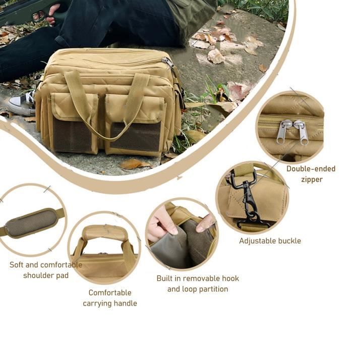 VGEBY sac polochon ext rieur Sac polochon militaire sac polochon de chasse Oxford grand sac bandouli re ext rieur sport dos Kaki