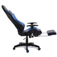 Anti-fatigue Fauteuil de jeu vidéo Gaming chaise confortable avec repose-pied-2