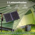 Groupes Eléctrogènes Alimentation 166Wh - Beaudens - Générateur d'énergie Solaire Portable - Chargeur solaire Batterie Externe-2