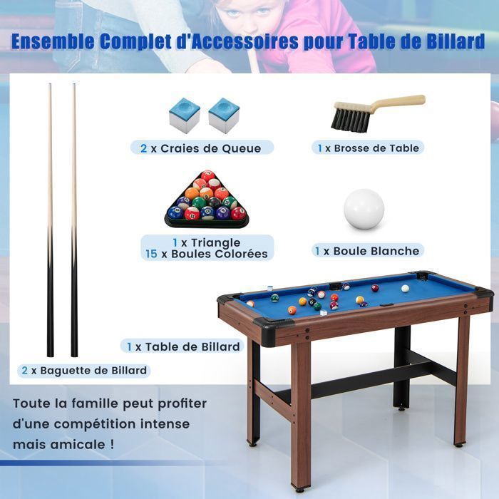 Support mural pour queues de billard en bois de pin - GOPLUS - 8 queues - 15 boules - marron Support mural pour queues de billard en bois de pin - GOPLUS - 8 queues - 15 boules - marron