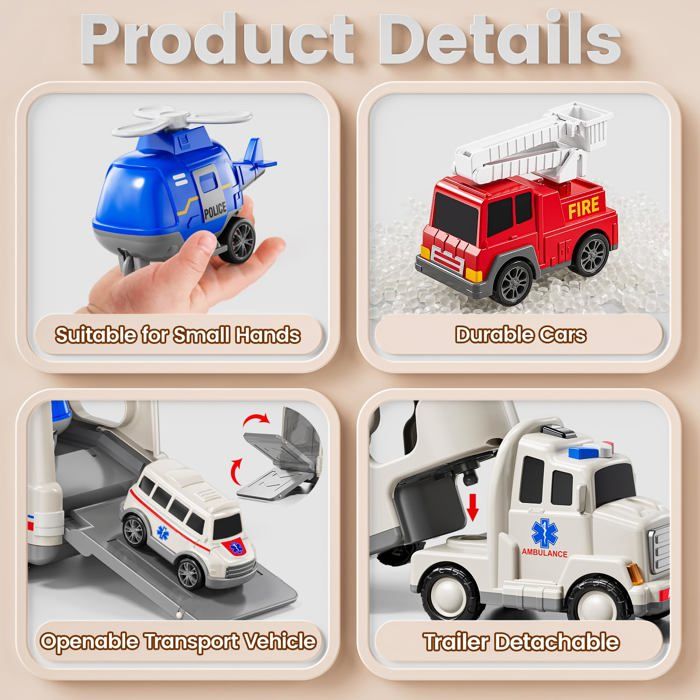 1: 30 Modèle de voiture de secours RC en plastique pour enfants 4CH Véhicule d'urgence 27MHz Jouet ambulance télécommandé avec lumière pour enfants - 2026 Jouet, commande à distance des jouets price