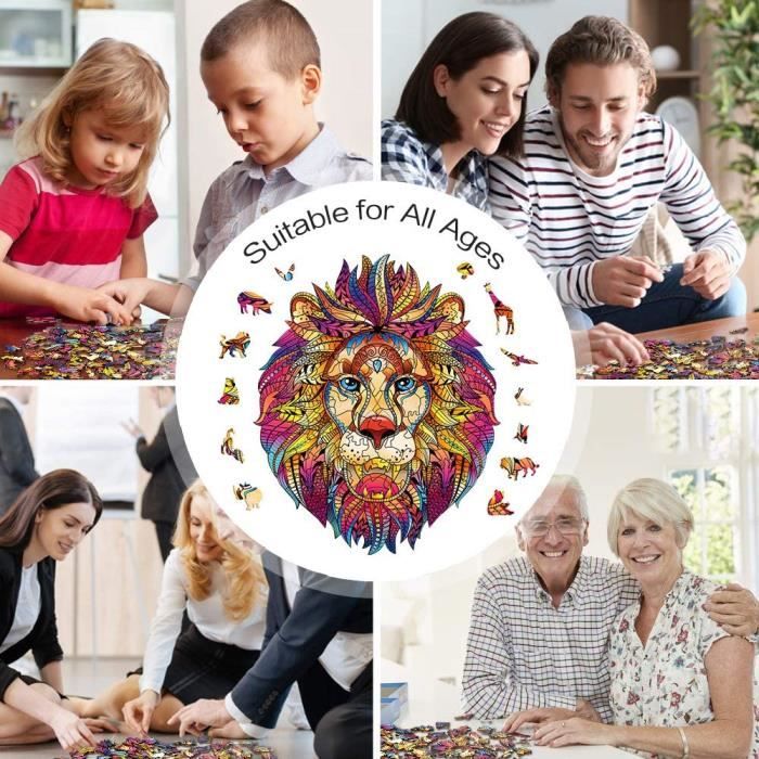 Puzzle 3D Rotatif 4 En 1 - 16 Pièces Animaux Marins - Jouet Éducatif Enfant 3 Ans Et + - Cadeau Anniversaire Garçon Fille
