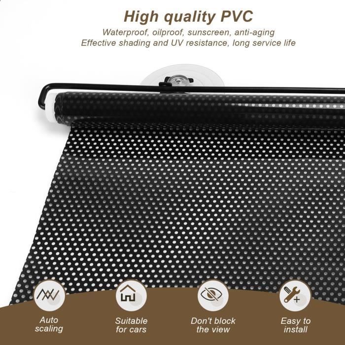 Store Occultant Sans Perçage 300x150 Cm - Velcro Autocollant, Tissu Oxford Réfléchissant - Pour Fenêtres De Toit Et Intérieur