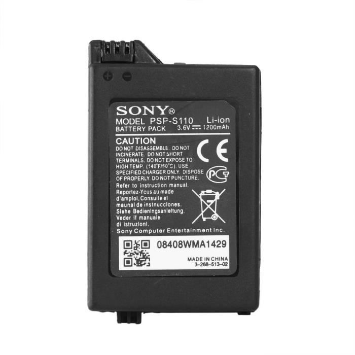Batterie de remplacement rechargeable 1200mAh pour Sony Game PSP