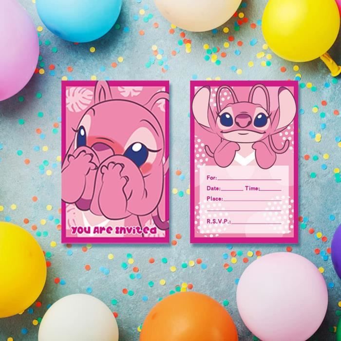 Cartes D'invitation Anniversaire Enfant Gab Toyhaus - Lot De 12 Cartes Avec Enveloppes Et Autocollants
