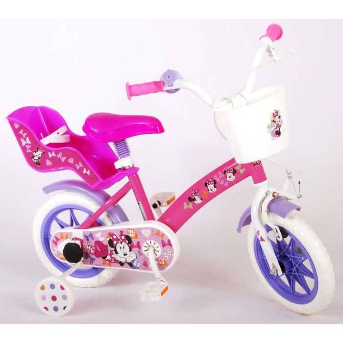 Velo enfant 12 pouces Minnie Disney 3/5 ans pas cher 