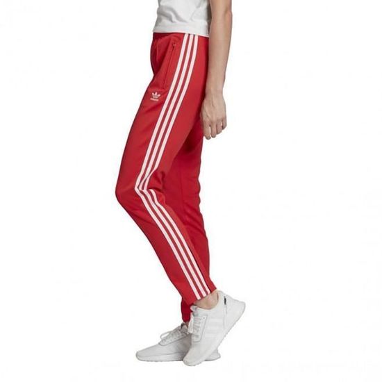 bas de survetement adidas rouge