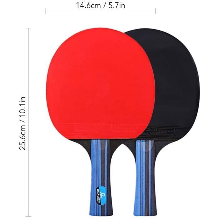 Pack De 2 Raquettes De Tennis De Table ZB – Pagaies Pro Pour Entraînement Avancé