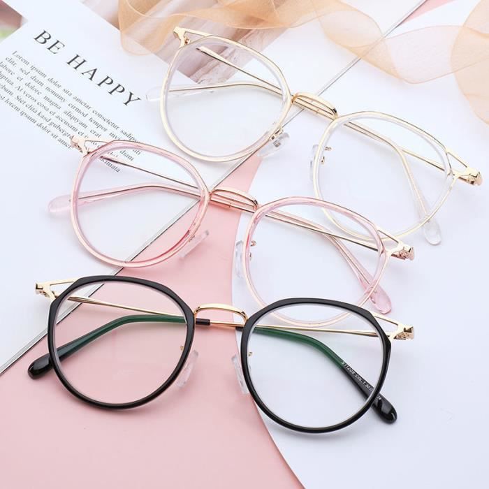 Lunettes rondes bleues femme clearance