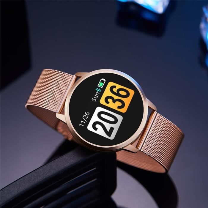 Montre connect e Newwear mise niveau Q8 Plus or Rose montre