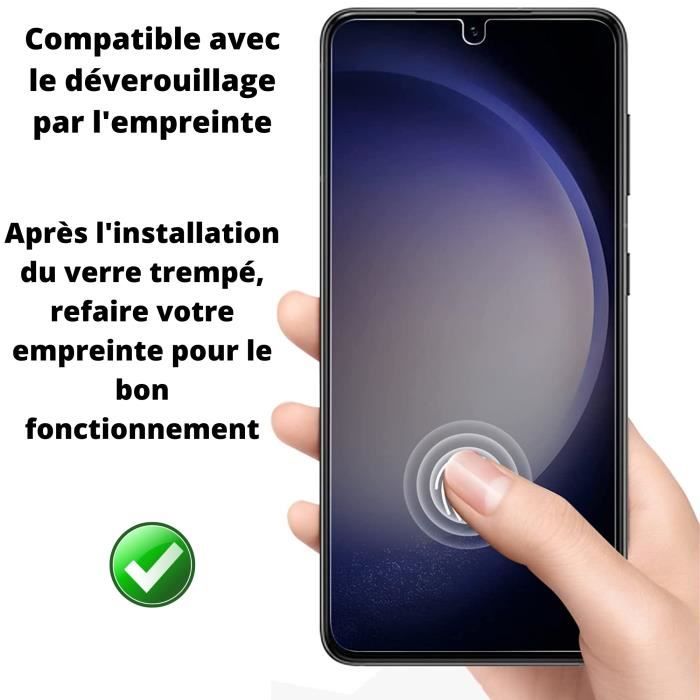 Films Verre Trempé pour Samsung Galaxy S23 FE [Pack 2] Vitre Protection  Ecran Phonillico®