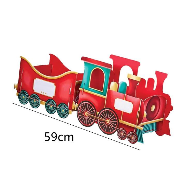 Calendrier De L’Avent Train De Noël – 24 Boîtes Cadeaux à Remplir – Carton Blanc – Décoratif Et Interactif - 4