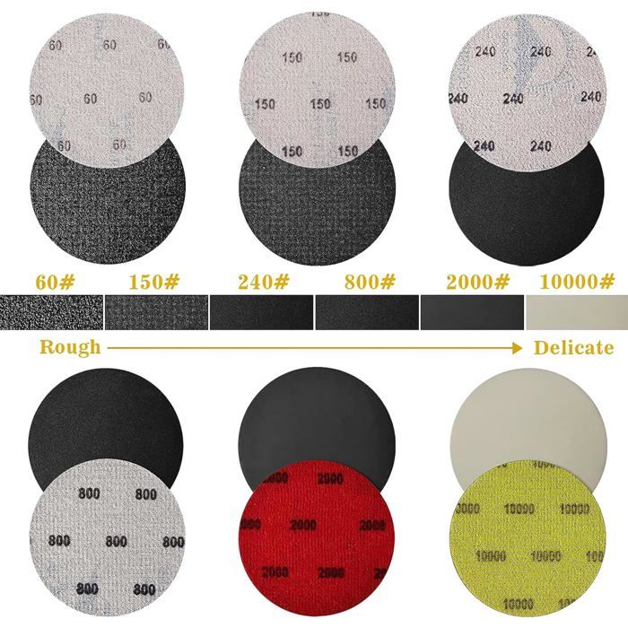 Kit De Polissage Bowling 12 Pièces – 5 Grains (500 à 3000), éponge De 12,7 Cm, Pour Rayures Et Finition Professionnelle