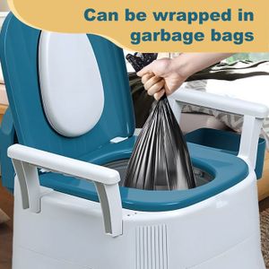 Wiltec Inodoro portátil para camping 410 x 365 x 300 mm en HDPE y PP capacidad de carga 200 kg tanque de 10 litros WC portátil para camping, autocaravana, viajes