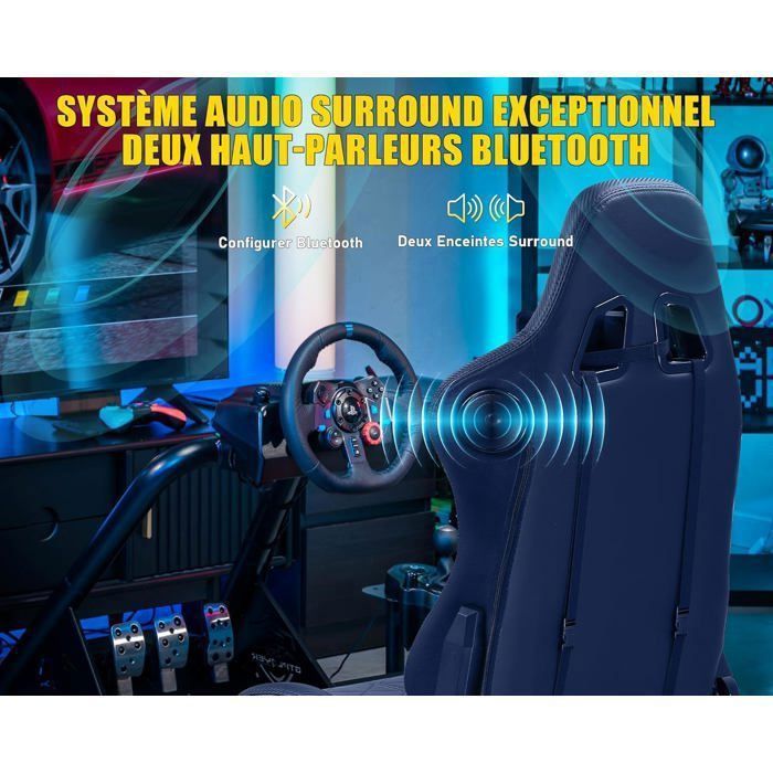 21 cm 8K rouge - Voiture électrique télécommandée avec lumières LED